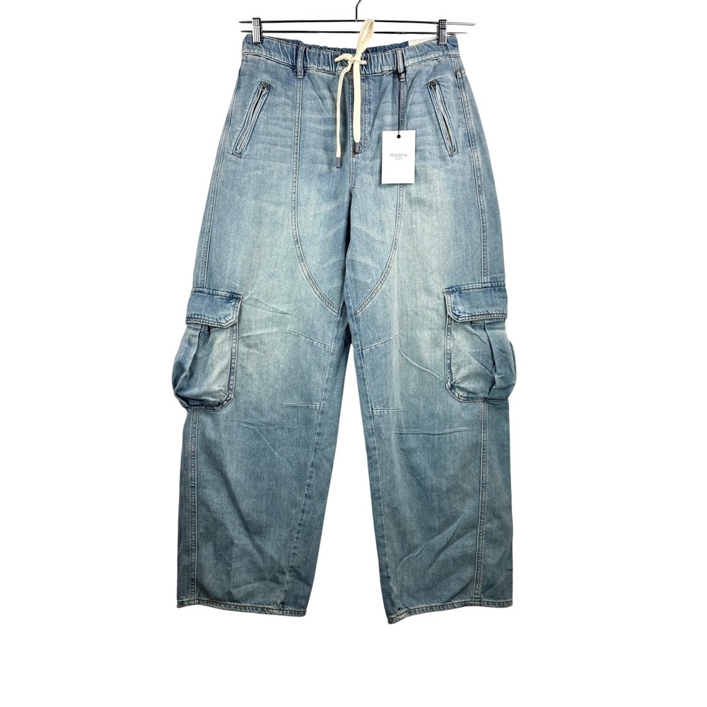 Hidden Jeans Sammie Barrel‎ Cargo Jeans sz 29 Light Wash baggy 90s grunge